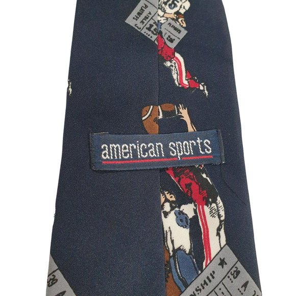 American Sports Touchdown Mens Necktie Tie Designer Accessory Work Dad Gift - Picture 5 of 6